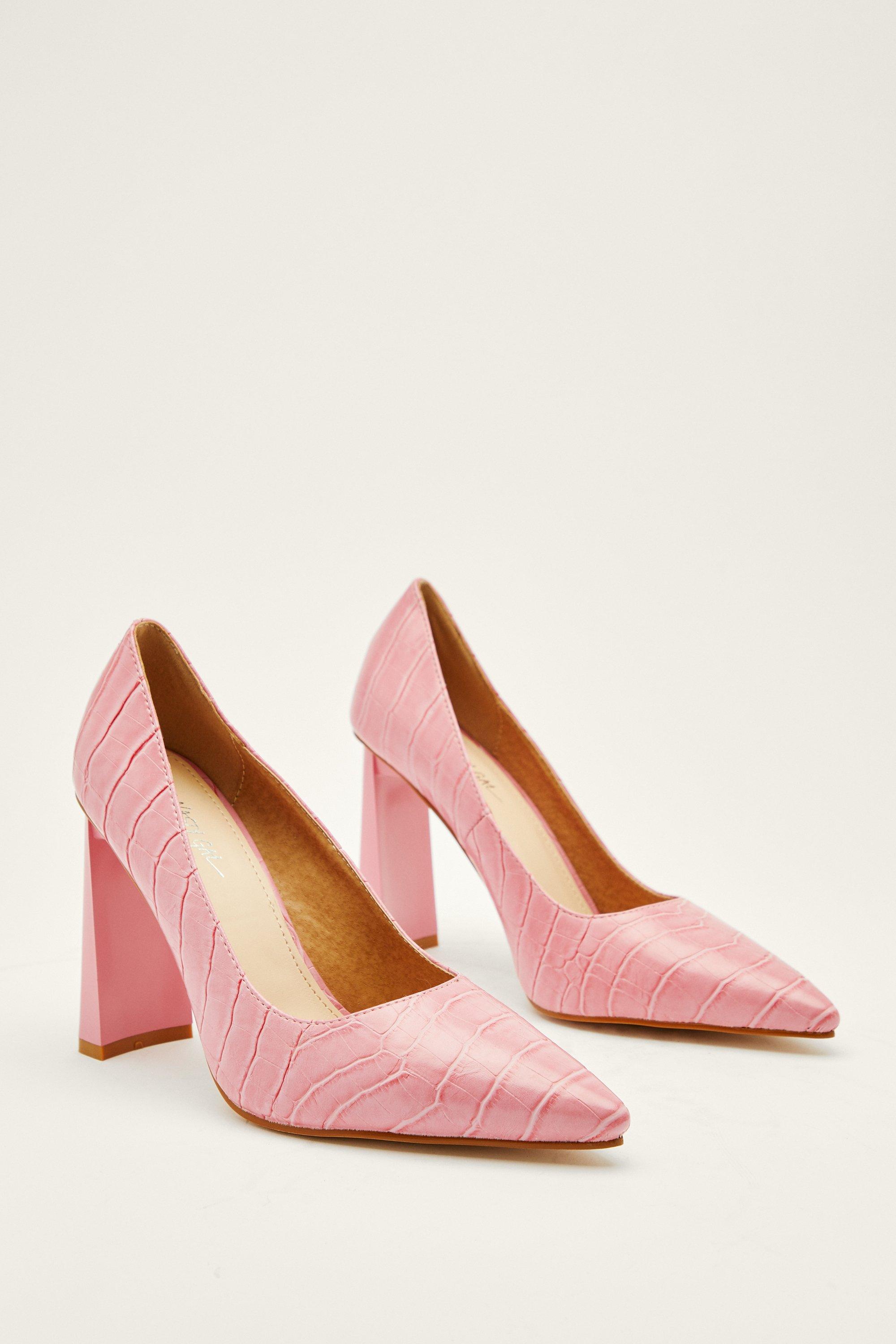 Baby pink hot sale court heels